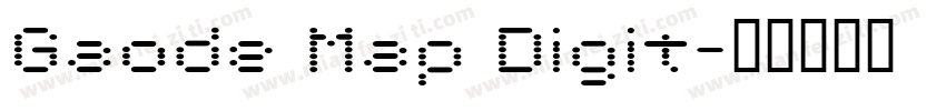 Gaode Map Digit字体转换